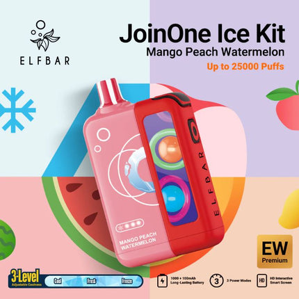 ELF Bar JoinOne Ice Dual-Battery Disposable Vape (25K Puffs)