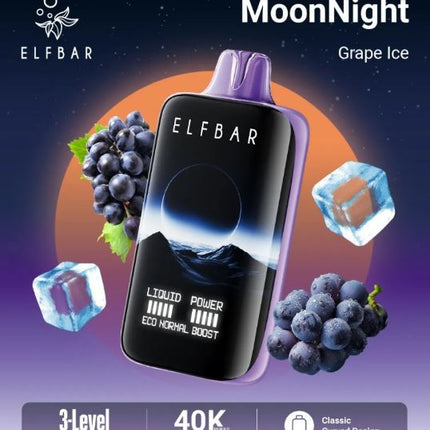 Elf Bar MoonNight Rechargeable Disposable Vape (40,000 Puffs) Vape Online  Umm Al Quawain