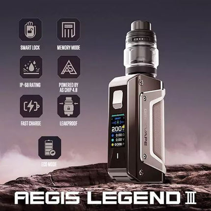 GEEKVAPE AEGIS LEGEND 3 200W STARTER KIT