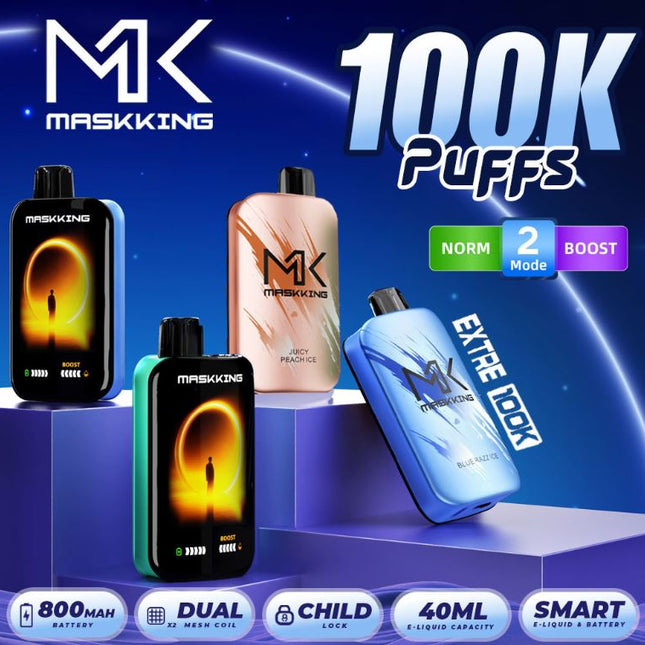 Maskking - Extre 100K Puffs Disposable Rechargeable Vape Same Day Delivery Abu Dhabi