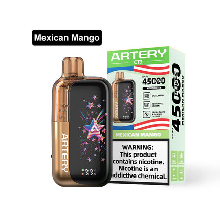 Artery CT3 45K Rechargeable Disposable Vape (45,000 Puffs) Vape Delivery Noon Dubai