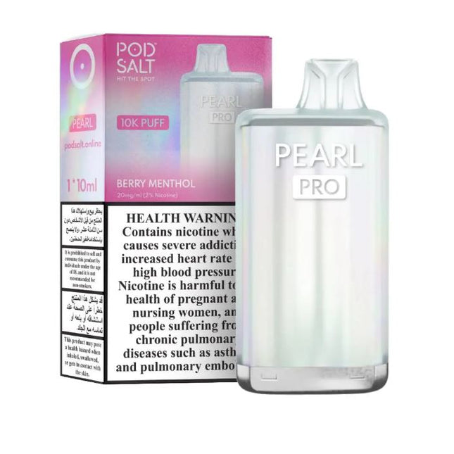 Pod Salt Pearl Pro Rechargeable Disposable Vape (10,000 Puffs) Vpe Offer Sharjah