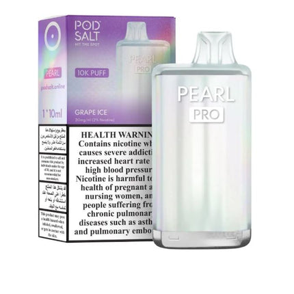 Pod Salt Pearl Pro Rechargeable Disposable Vape (10,000 Puffs) Vape Offer Dubai Dutyfree 2025