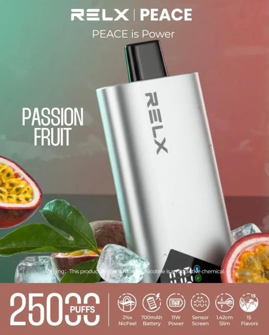 relx puffs per pod Relx Peace 25K Disposable Vape Abu Dhabi