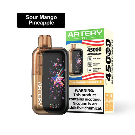 Artery CT3 45K Rechargeable Disposable Vape (45,000 Puffs) Vape Order Online Fujairah