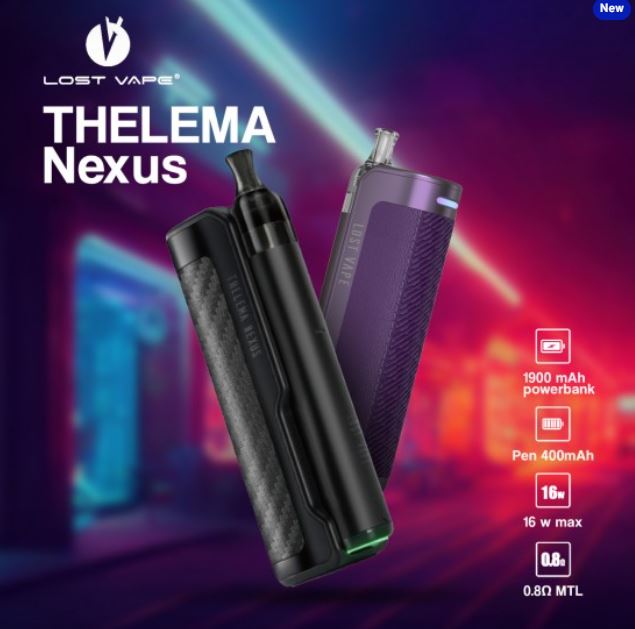 Lost Vape Nexus Thelema Nexus Pod Kit - by Lost Vape | Dubai & Abu Dhabi UAE Lost Vape Nexus Thelema Nexus Pod Kit - by Lost Vape | Dubai & Abu Dhabi UAE