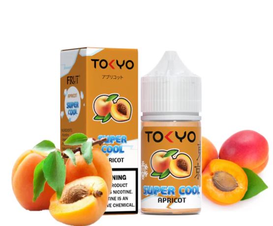 Tokyo Super Cool Apricot Saltnic 30ml Vape For Less Tokyo Super Cool Apricot Saltnic 30ml Vape For Less