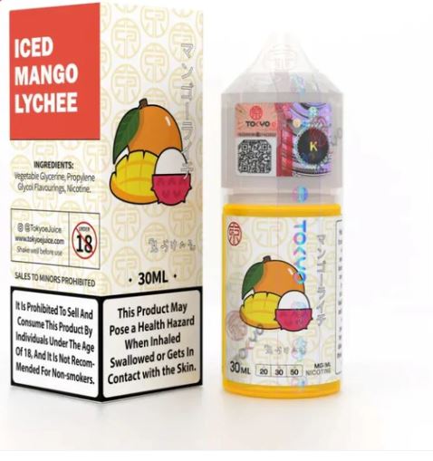 Tokyo Iced Mango Lychee Saltnic 30ml Vape Best Shop in UAE 2025