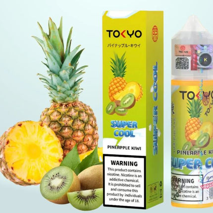 Tokyo Super Cool Pineapple Kiwi Eliquid 60ml Vape Dubai Dutyfree