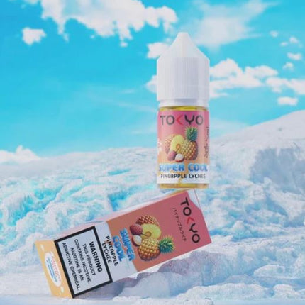 Tokyo Super Cool Pineapple Lychee Saltnic 30ml Vape Delivery Dubai