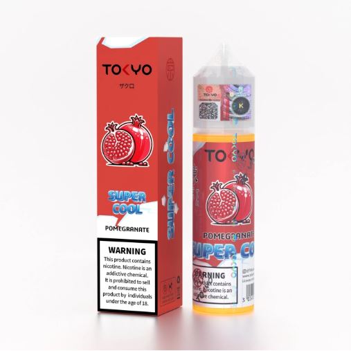 Tokyo Super Cool Pomegranate Eliquid 60ml Vape Same Day Delivery Dubai 2025