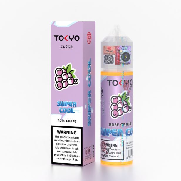 Tokyo Super Cool Rose Grape Eliquid 60ml Vape Delivery Dubai 2025