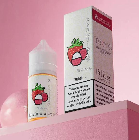 Tokyo Iced Strawberry Lychee Saltnic Vape Delivery in Fujairah