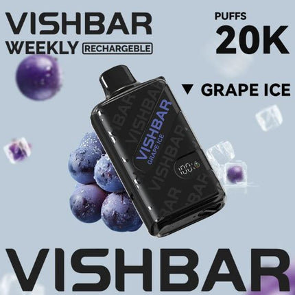 Vishbar Weekly Rechargeable Disposable Vape (20,000 Puffs) Vape Order Ajman