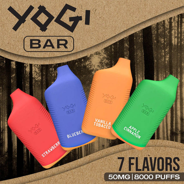 YOGI BAR RECHARGEABLE DISPOSABLE VAPE (8000 PUFFS)