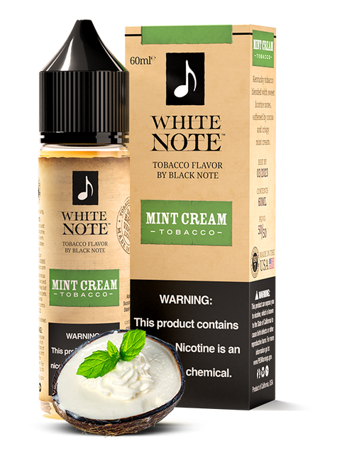 WHITE NOTE - Mint Cream Tobacco 60ML Abudhabi KSA OMAn