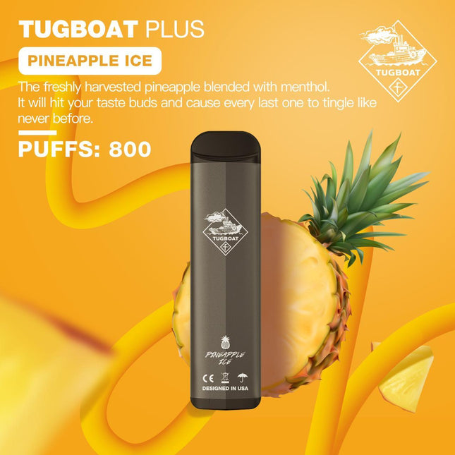 TUGBOAT Plus Disposable Vape 800 Puffs