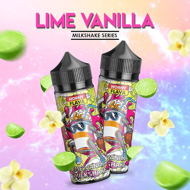 Horny - Lime Vanilla Milkshake 120ml E Liquid by Horny Flava ABUDAHBI DUBAI KSA