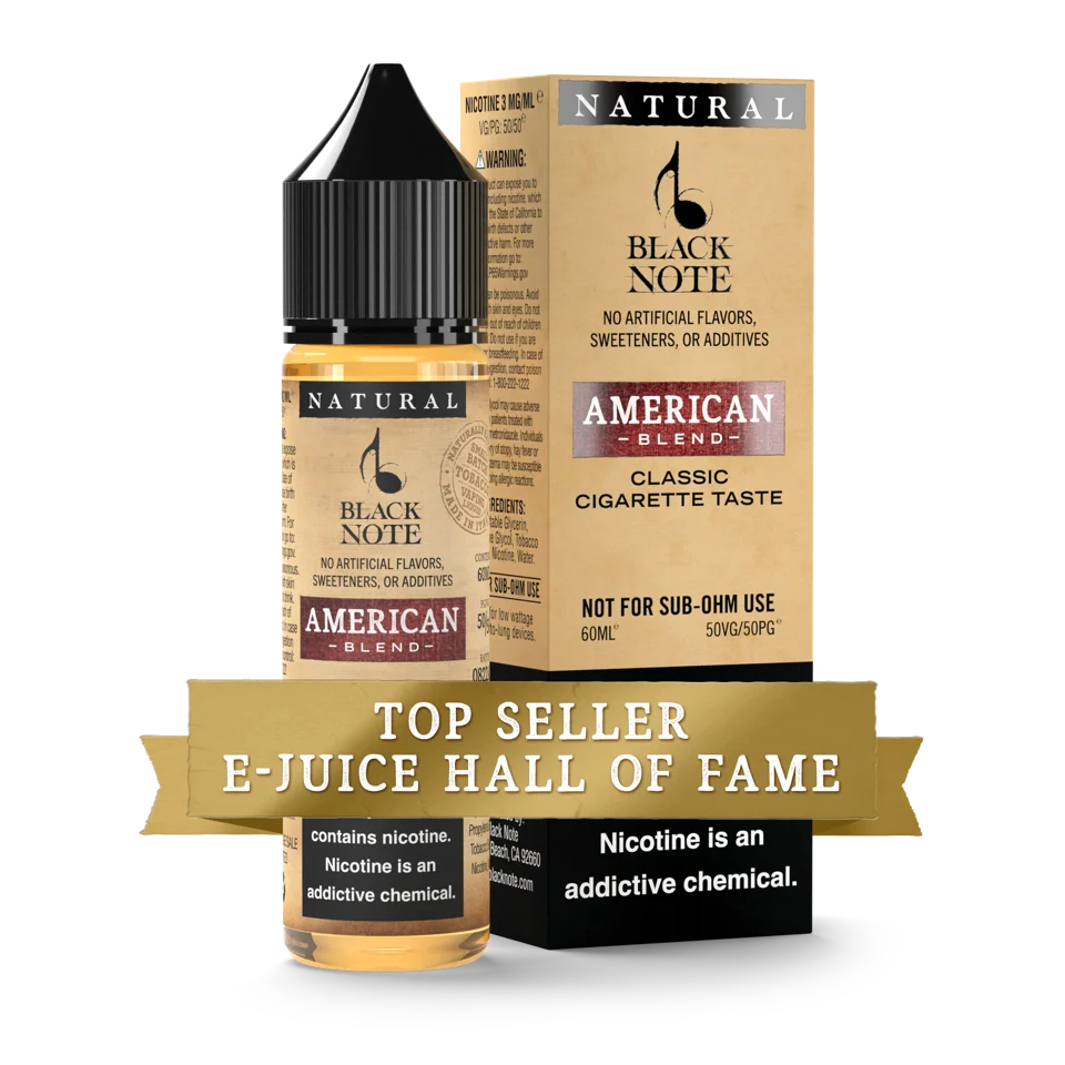 Black Note American Blend Freebase E-Liquid UAE | Vape Shop Abu Dhabi   Vape For Less
