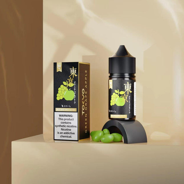 Tokyo Golden Series Green Grape Apple Saltnic 30ml Abu Dhabi Dubai Ruwais Al Ain KSA