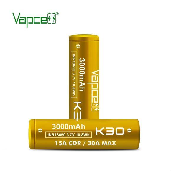 VAPCELL K30 18650 3000MAH 15A Battery (2 PCS)