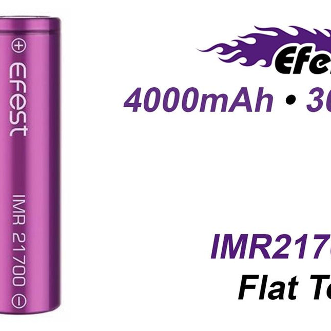 EFEST 21700 4000MAH 30A IMR VAPE BATTERY