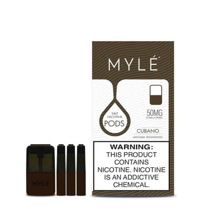 Premium MYLE Disposable Pods Kit - MYLE Pods Iced Cubano Flavor - Vape For Less