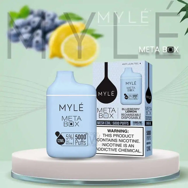 High-Quality Vape Delivery Abu Dhabi - Blueberry Lemon MYLE Meta Box Disposable Vape Device1 - Vape For Less