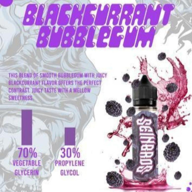 Seinbros Blackcurrant Bubblegum 60ml E Liquid Vape Delivery in Ruwais