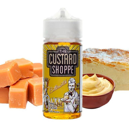 The Custard Shoppe Butterscotch Custard 100ml Ejuice Abudhabi Dubai KSA
