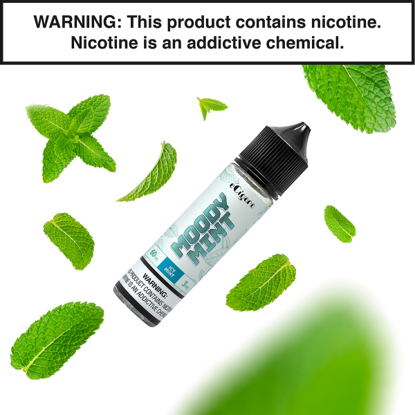 eCigara Moody Mint Freebase E-Liquid