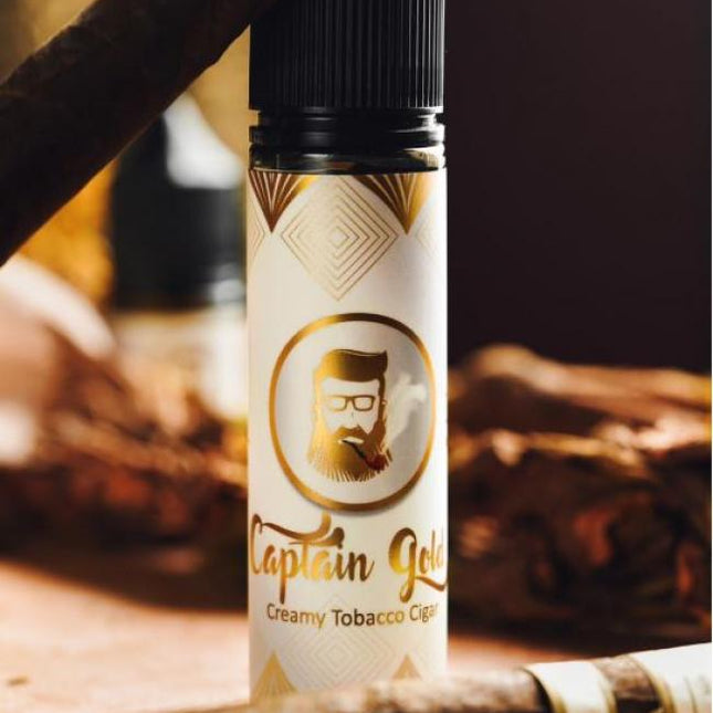 Captain Gold Creamy Tobacco Cigar 100ml Ejuice by Joosy World BEST OFFER BEST VAPE JUICE IN DUBAI