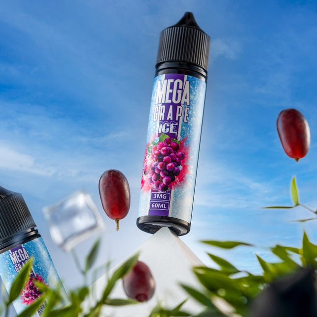 Mega Grape Ice 60ml E Liquid - Grand E-Liquid ABU DHABI DUBAI AL AIN FUJAIRAH KSA