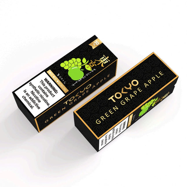 Tokyo Golden Series Green Grape Apple Saltnic 30ml Abu Dhabi Dubai Ruwais Al Ain KSA
