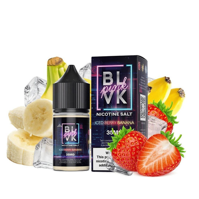 BLVK Pink Iced Berry Banana Saltnic Vape Delivery in Ras Al Khaimah