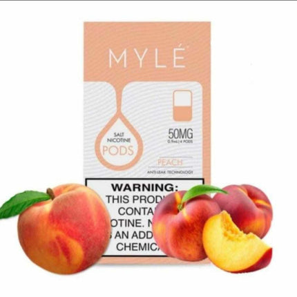 Top-Quality MYLE Disposable Pods - MYLE Pods Iced Peach Flavor - Vape For Less