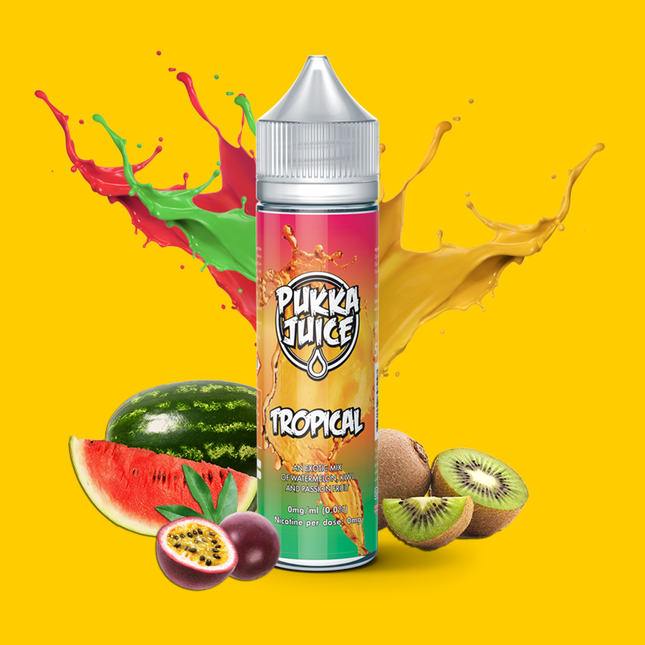 TROPICAL - BY PUKKA JUICE  60ml E JUICE Abudhabi KSA Oman