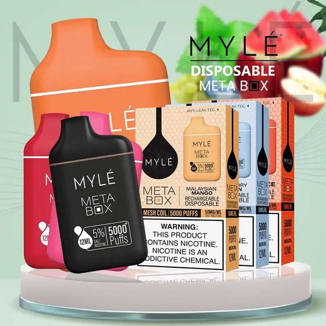 High-Quality Vape Delivery Dubai - MYLE Meta Box Disposable Vape Device - Vape For Less