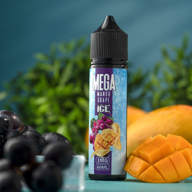 Mega Mango Grape Ice 60ml E Liquid - Grand E-Liquid ABU DHABI SHARJAH AL AIN SWEIHAN RAK KSA
