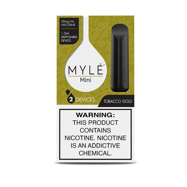MYLE Mini Tobacco Gold Disposable Vape