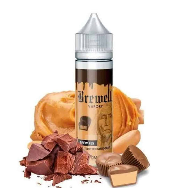 Brewell Peanut Butter Chocolate Freebase E-Liquid Abudhabi |Vape Dubai Vape For Less Brewell Peanut Butter Chocolate Freebase E-Liquid Abudhabi |Vape Dubai Vape For Less