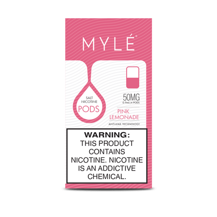 High-Quality MYLE Disposable Pods - MYLE Pods Iced Pink-Lemonade Flavor - Vape For Less