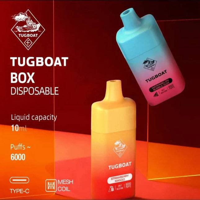 TUGBOAT Box Disposable Vape 6000 Puffs