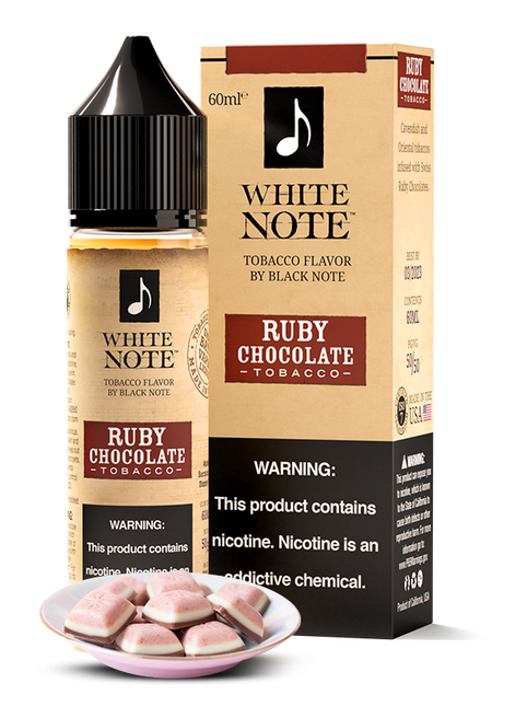 WHITE NOTE - Ruby Chocolate Tobacco 60ML Abudhabi KSA Oman