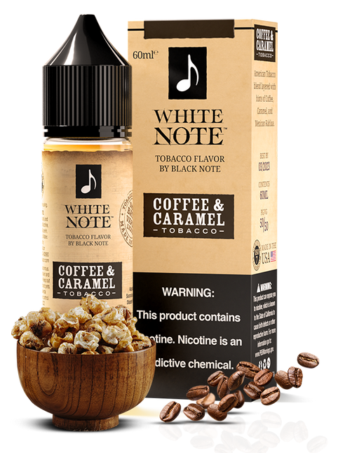 WHITE NOTE - Coffee & Caramel Tobacco 60ML Abudhabi KSA Oman