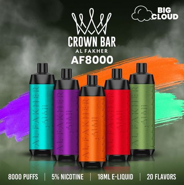 Al Fakher - Crown Bar Disposable Vape (8,000 Puffs) BEST OFFER IN SHARJAH