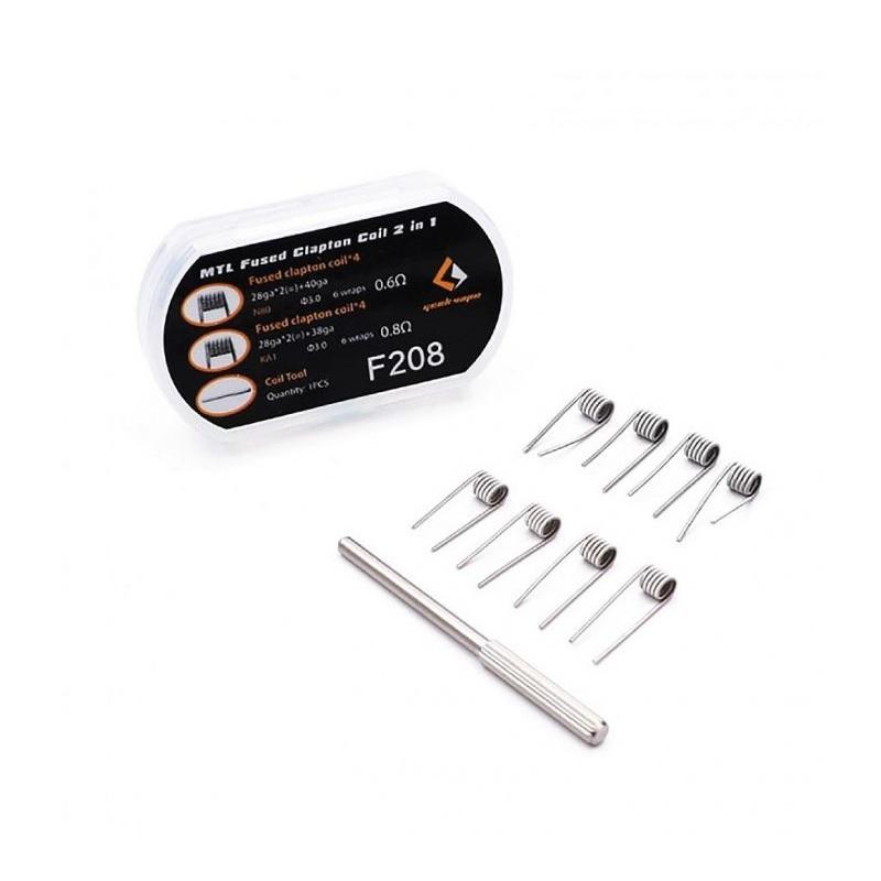 GeekVape F208 MTL Fused Clapton 2 in 1 Vape Coil Kit UAE | Vape Dubai Vape For Less GeekVape F208 MTL Fused Clapton 2 in 1 Vape Coil Kit UAE | Vape Dubai Vape For Less