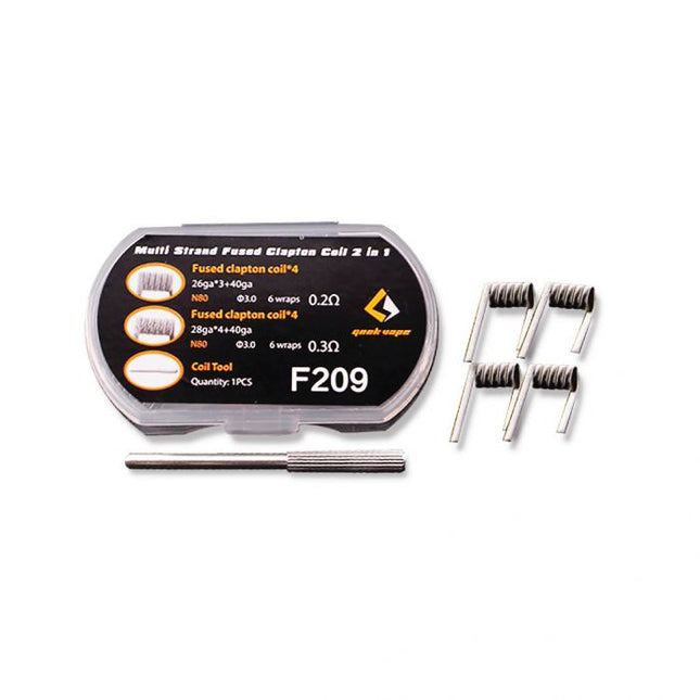 GeekVape F209 Multi Strand Fused Clapton Coil 2 in 1 Coil Abu Dhabi & Dubai UAE, KSA Saudi Arabia