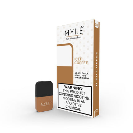 Superb-Quality MYLE Disposable Pods - MYLE Pods Iced Coffee Flavor - Vape For Less