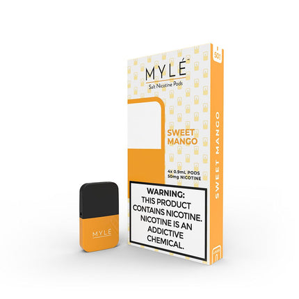 Best MYLE Disposable Pods Kit - MYLE Pods Iced Sweet Mango Flavor - Vape For Less